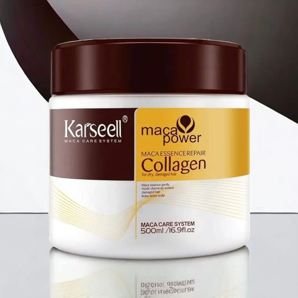 Karseell Hair Mask Collagen Treatment Cream – Argan Oil & Maca Essence, 16.9 Oz 500ml: Revitalize Your Hair