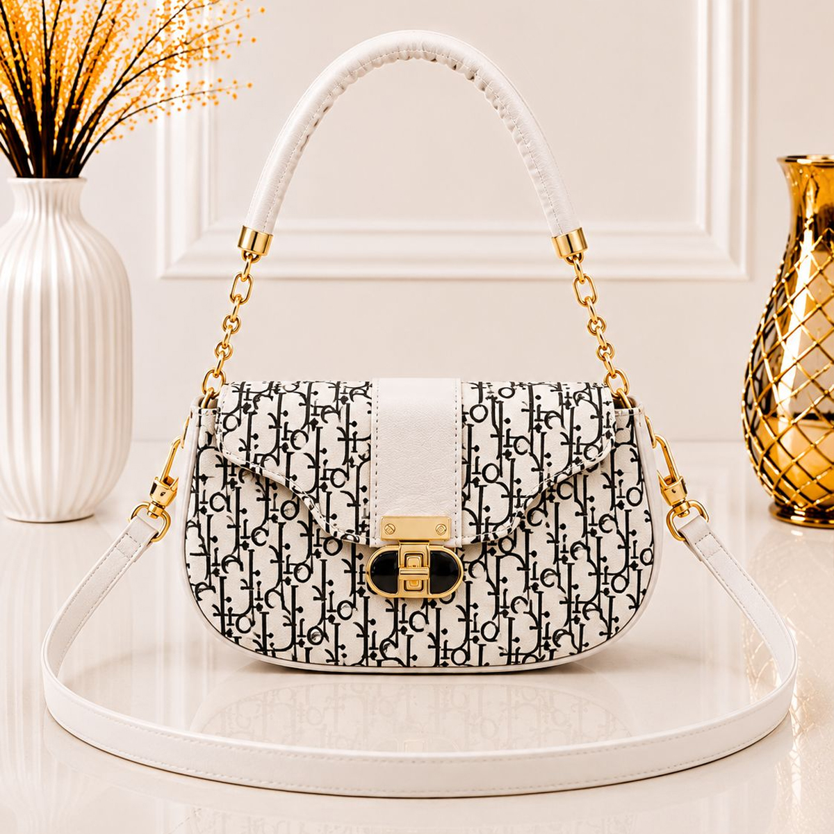 Daily Charm Crossbody White