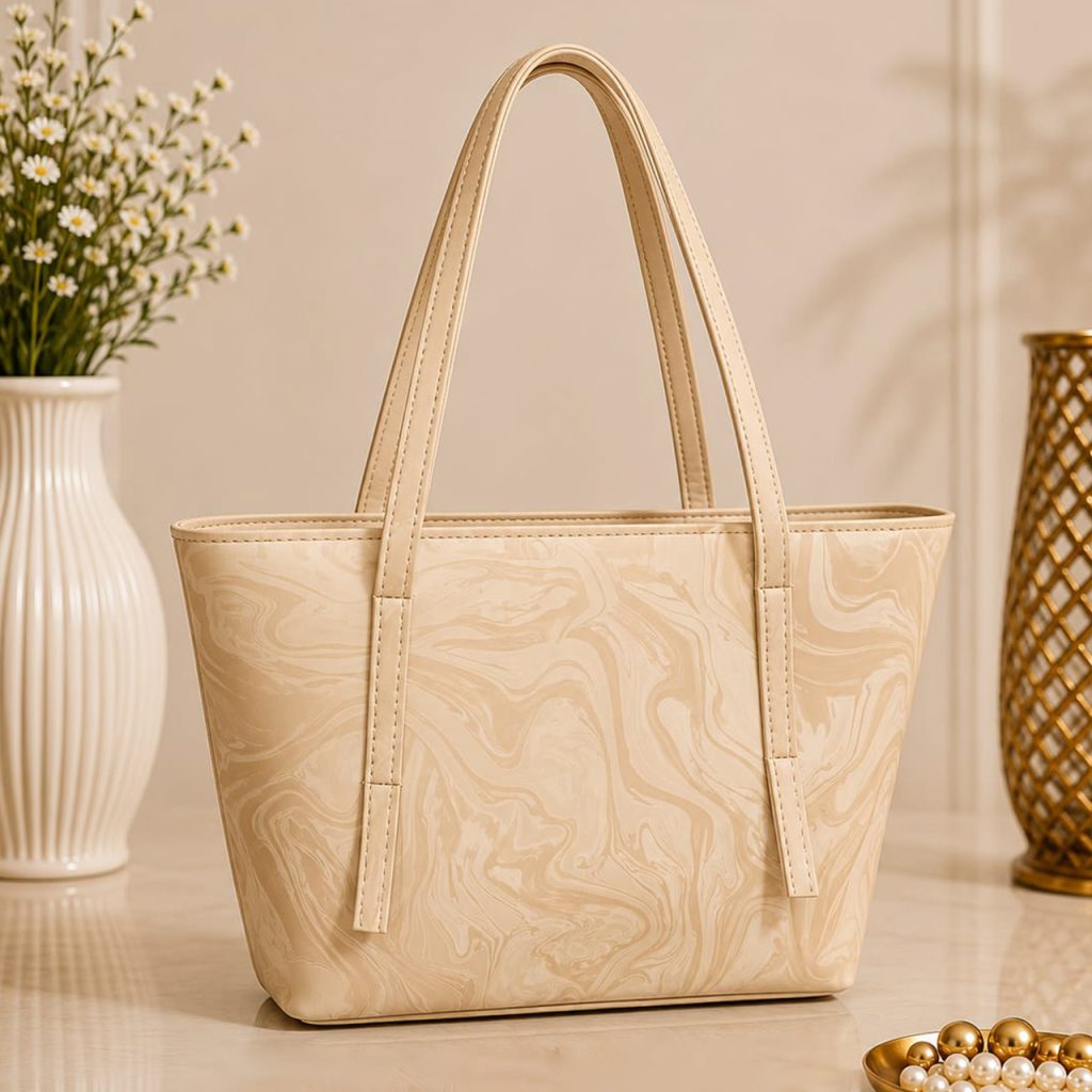 Elegant Marble Texture Tote Bag