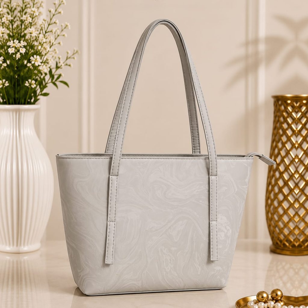 Elegant Marble Texture Tote Bag