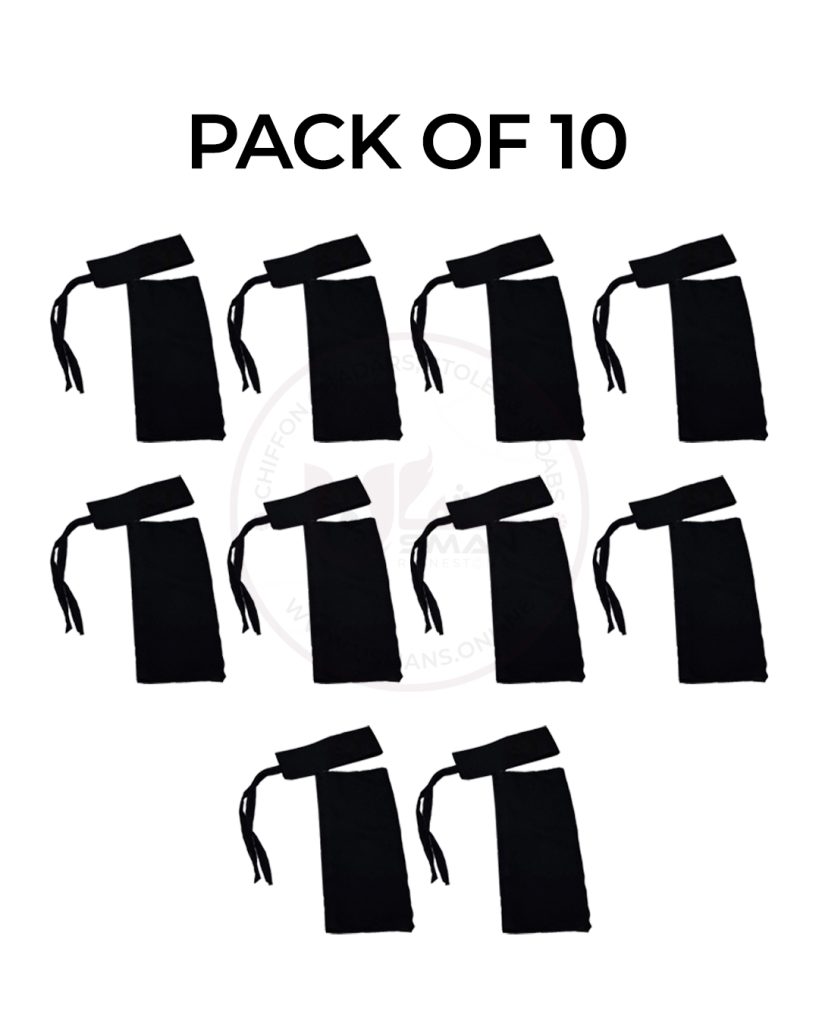 Long Saudi Niqab with Hard Patti pack of 10