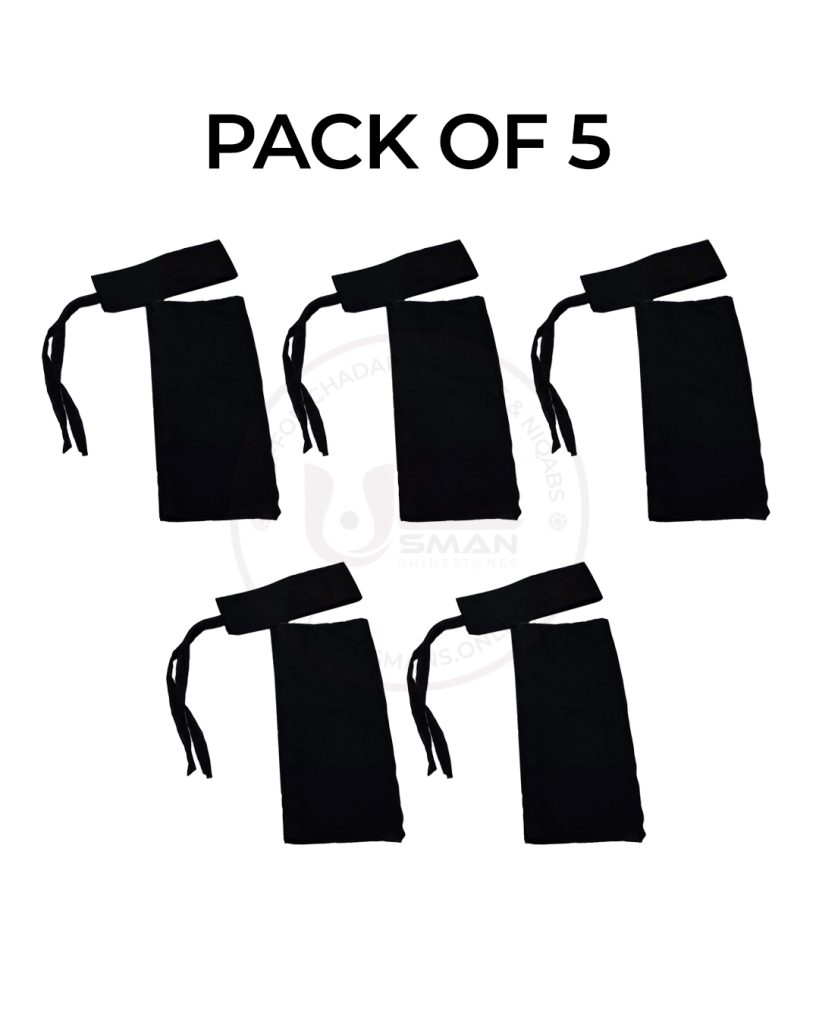 Long Saudi Niqab with Hard Patti pack of 5