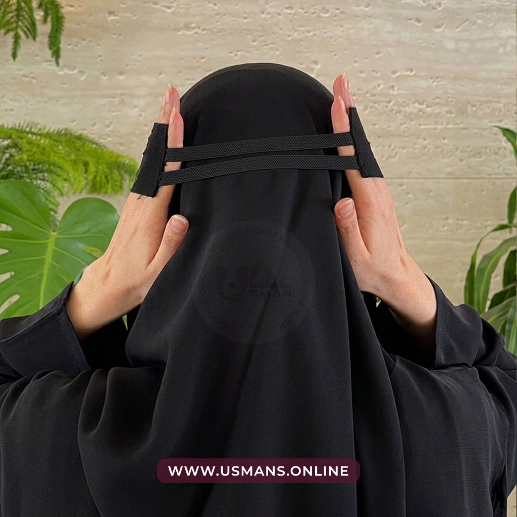 Back Elastic Saudi Niqab